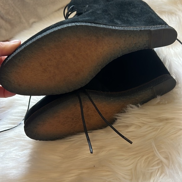 Stuart Weitzman Kidstuff Black
Suede Lace Up Platform Wedge
Booties - Picture 5 of 8